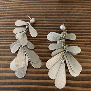 Silver Tassle Drop Earrings